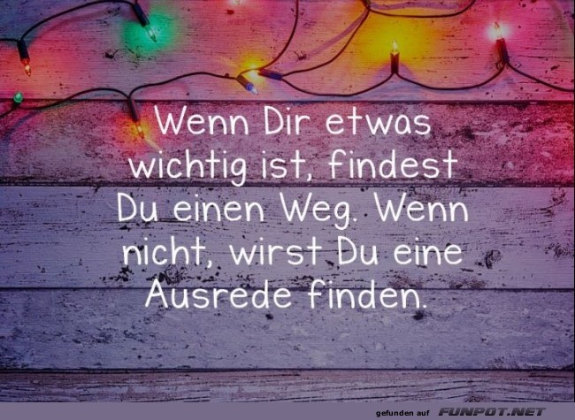 Wenn dir etwas wichtig ist Wenn dir etwas wichtig ist