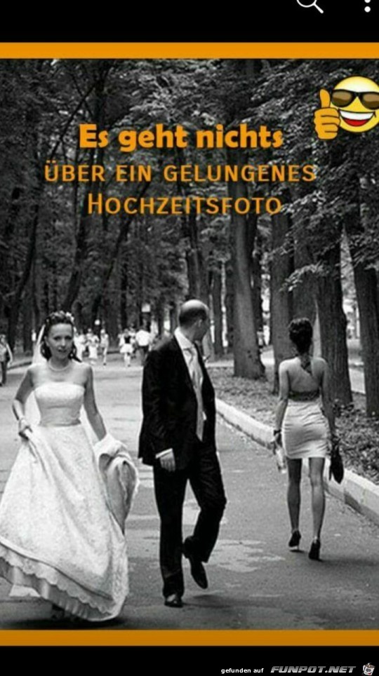 Gelungenes Hochzeitsfoto