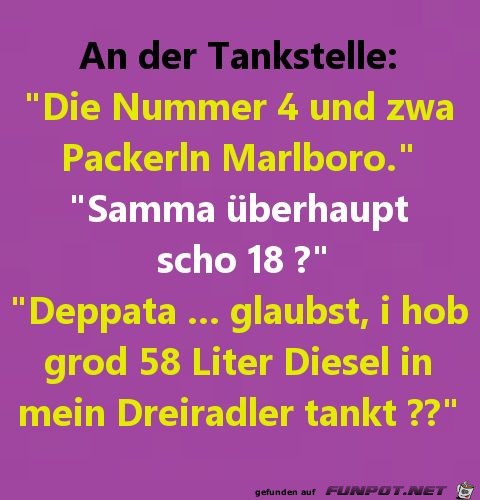 An der Tankstelle: An der Tankstelle: