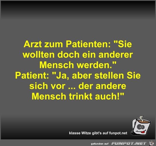 Arzt zum Patienten