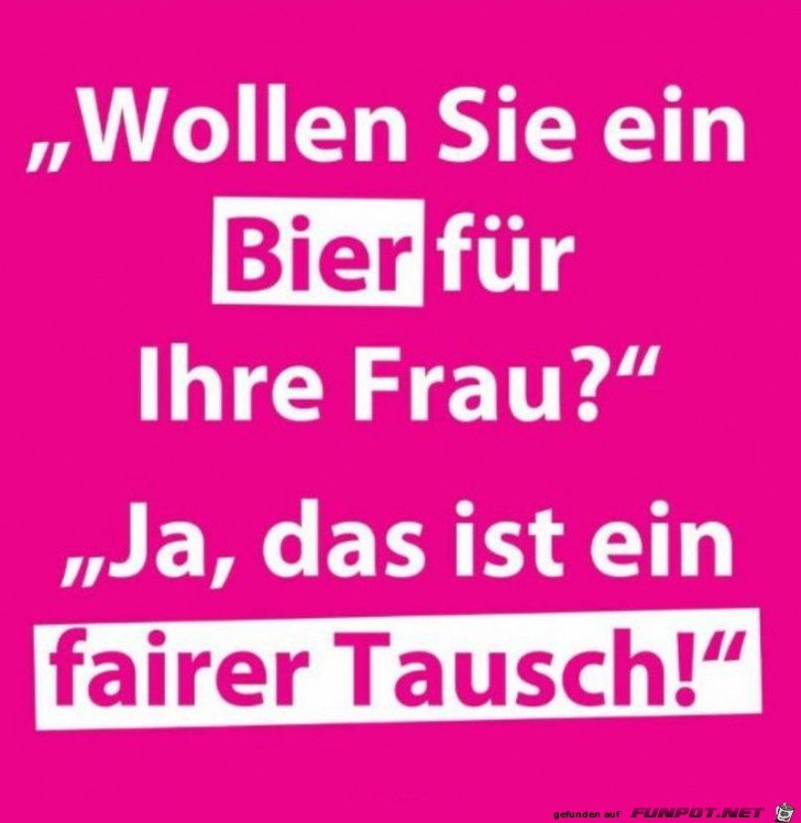 Fairer Tausch