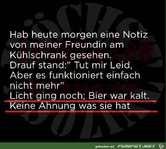 Notiz von Freundin Notiz von Freundin