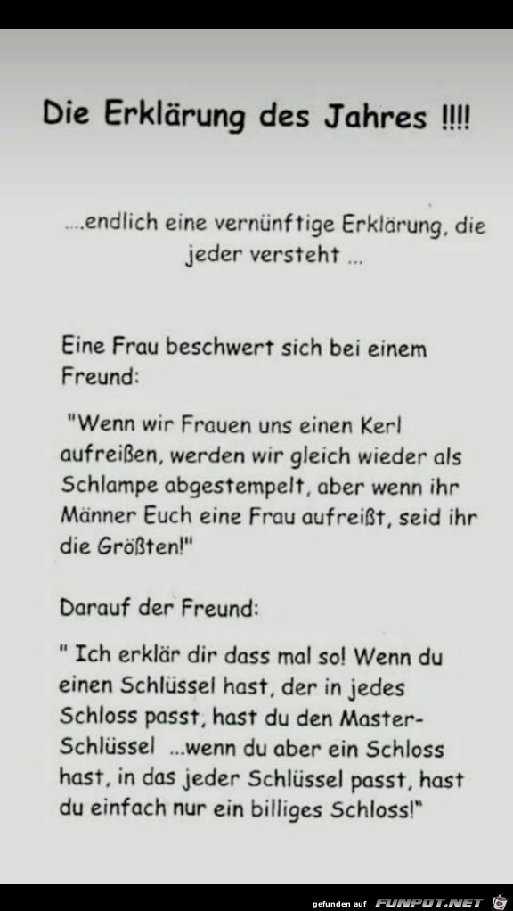 Erklärung des Jahres Erklärung des Jahres