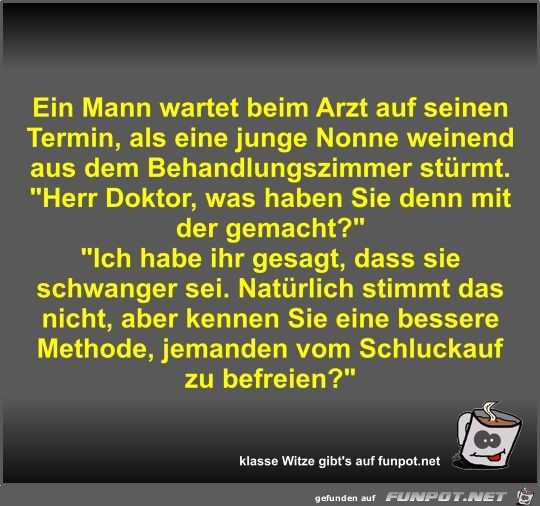 Ein Mann wartet beim Arzt auf seinen Termin Ein Mann wartet beim Arzt auf seinen Termin