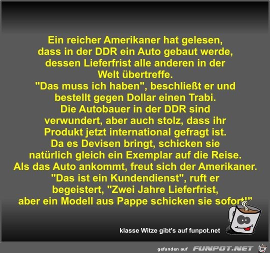 Ein reicher Amerikaner hat gelesen Ein reicher Amerikaner hat gelesen