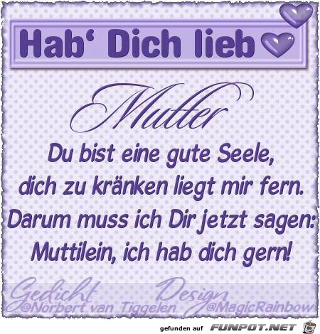 hab dich lieb.... hab dich lieb....