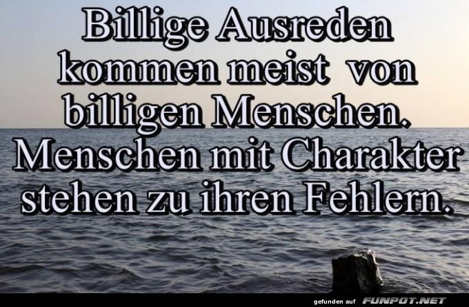 Billige Ausreden