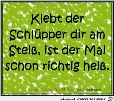 Klebt der Schlüpper... Klebt der Schlüpper...