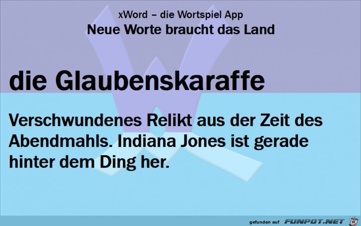 Neue-Worte-Glaubenskaraffe Neue-Worte-Glaubenskaraffe