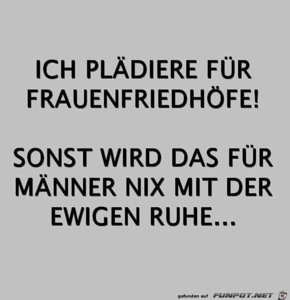 Frauenfriedhöfe... Frauenfriedhöfe...