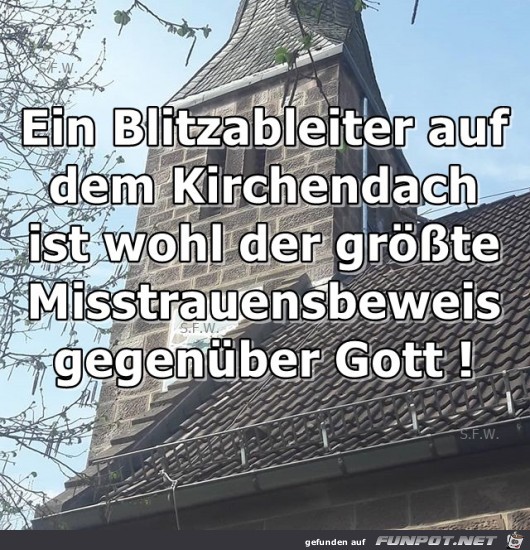 Ein Blitzableiter Ein Blitzableiter