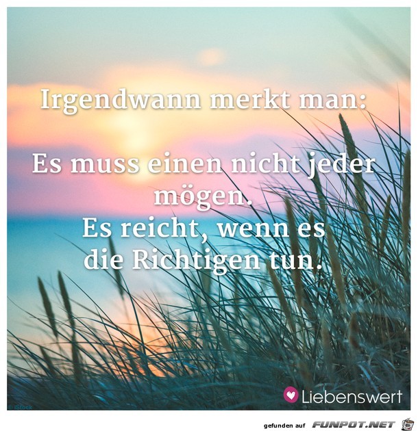 irgendwann merkt man