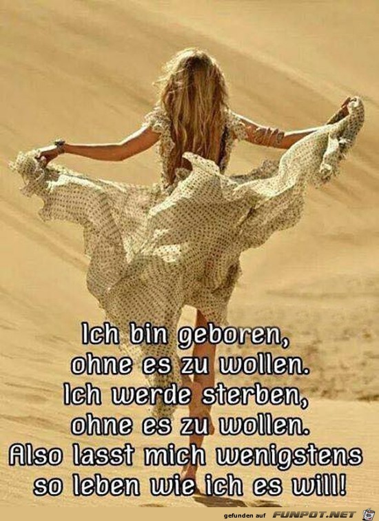ich bin geboren, ohne es zu wollen..... ich bin geboren, ohne es zu wollen.....