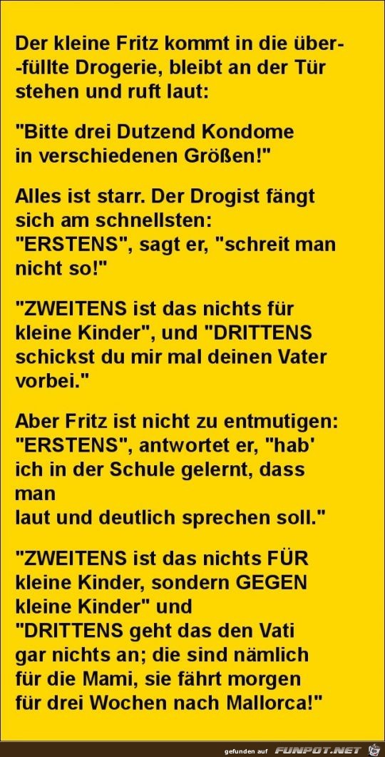 der kleine Fritz in der Drogerie.... der kleine Fritz in der Drogerie....