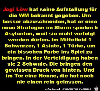 Neue Aufstellung für die WM Neue Aufstellung für die WM