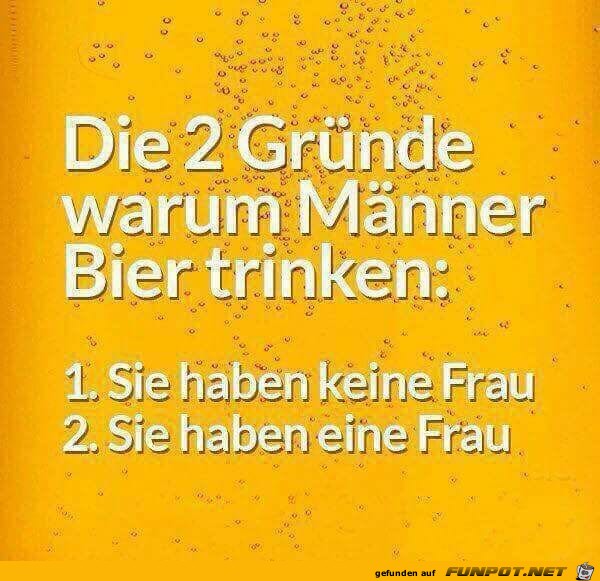 Warum trinken Männer Bier Warum trinken Männer Bier