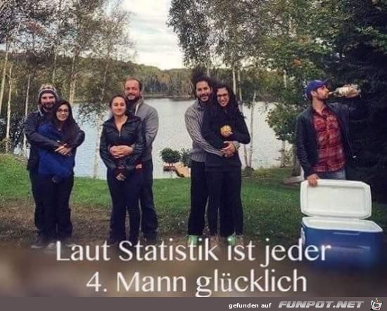 Jeder 4te Mann ist glücklich Jeder 4te Mann ist glücklich
