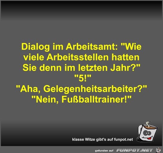 Dialog im Arbeitsamt