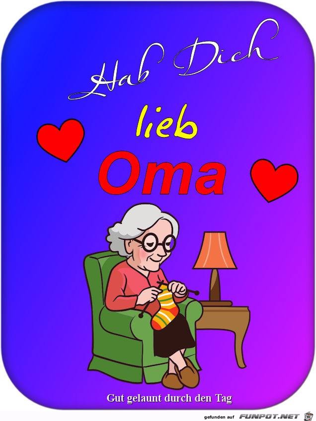 Hab dich lieb Oma