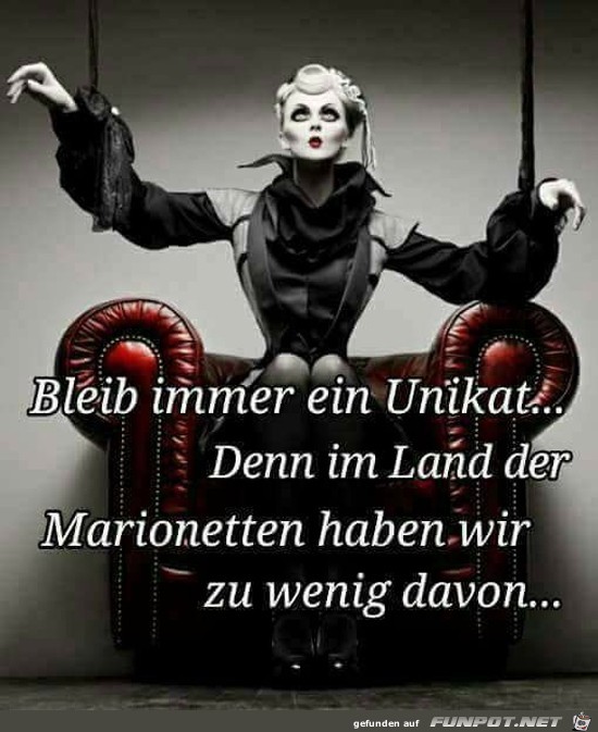 bleib immer ein Unikat.....