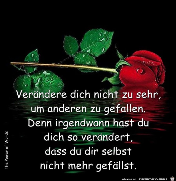 Veraendere dich nicht zu sehr Veraendere dich nicht zu sehr