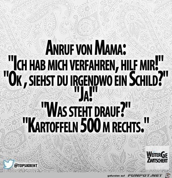 Anruf von Mama