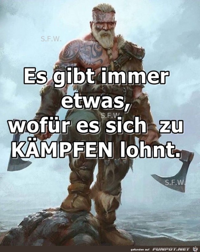 Es gibt immer etwas