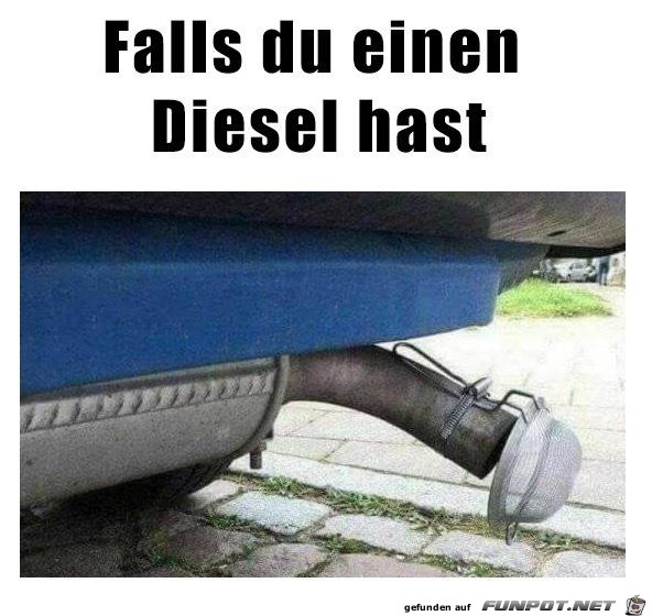 Einfachen Dieselfilter nachrüsten Einfachen Dieselfilter nachrüsten