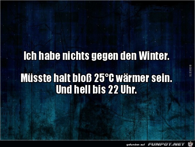 Genau so ist es