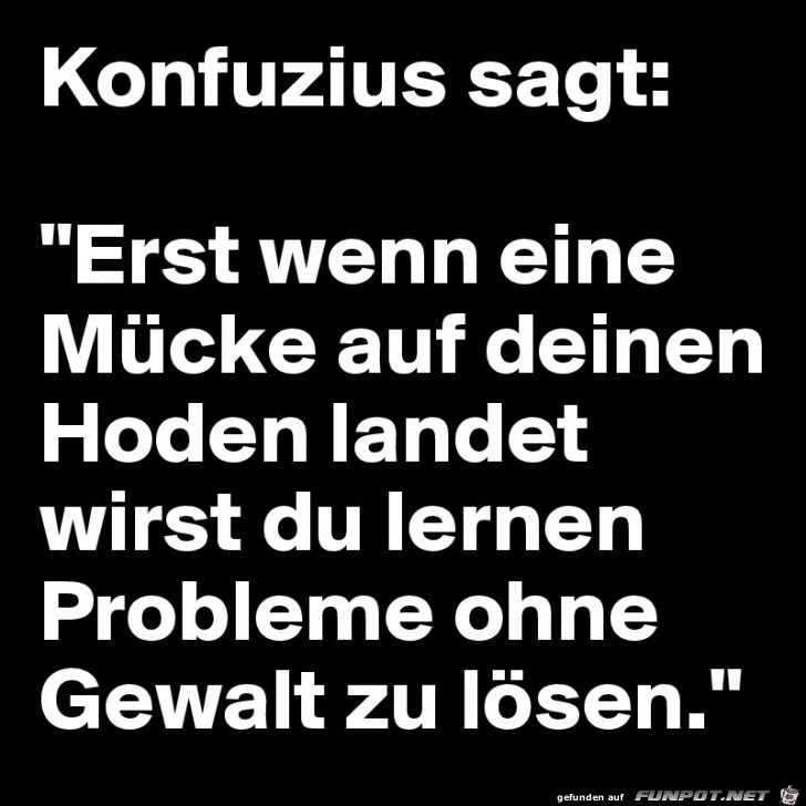 Konfuzius sagt Konfuzius sagt