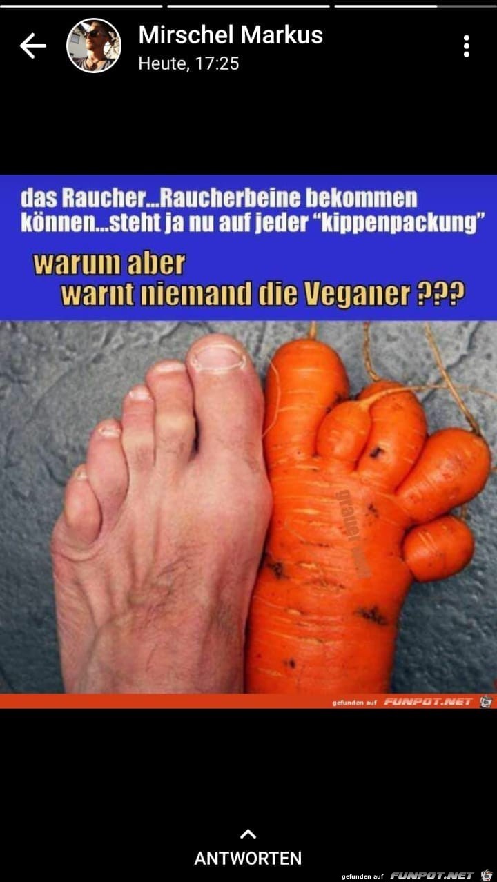 Warnung für Veganer Warnung für Veganer
