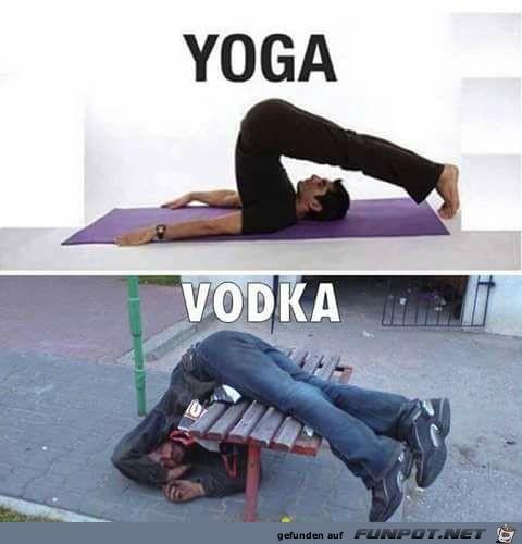 Yoga vs. Wodka Yoga vs. Wodka