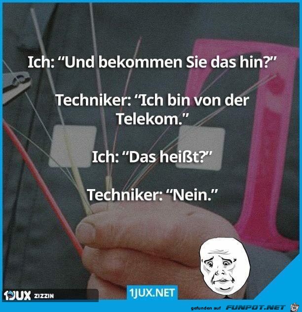Techniker der Telekom Techniker der Telekom