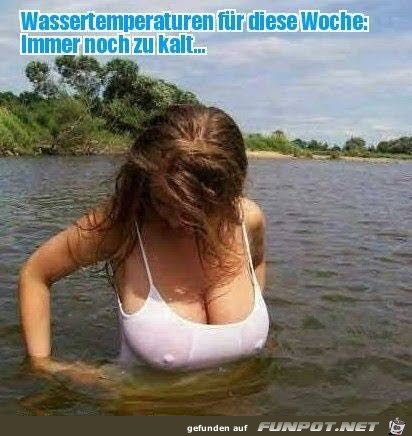 Wassertemperatur diese Woche