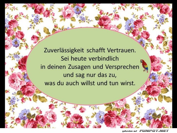 Zuverlässigkeit schafft Zuverlässigkeit schafft