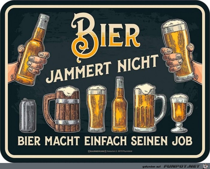 Bier jammert nicht