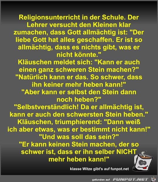 Religionsunterricht in der Schule Religionsunterricht in der Schule