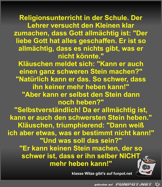 Religionsunterricht in der Schule