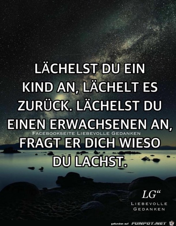 Laechelst du ein Kind an