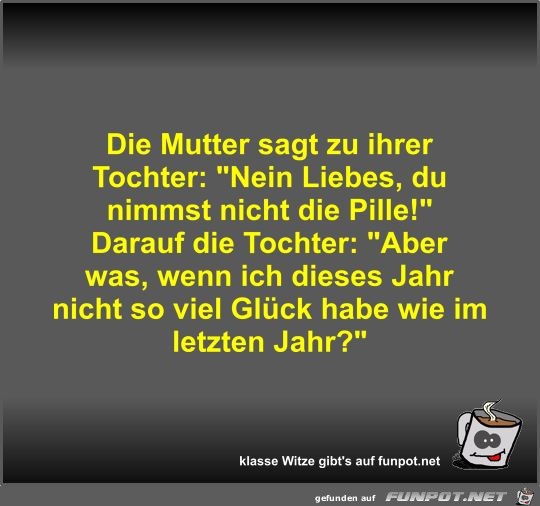 Die Mutter sagt zu ihrer Tochter