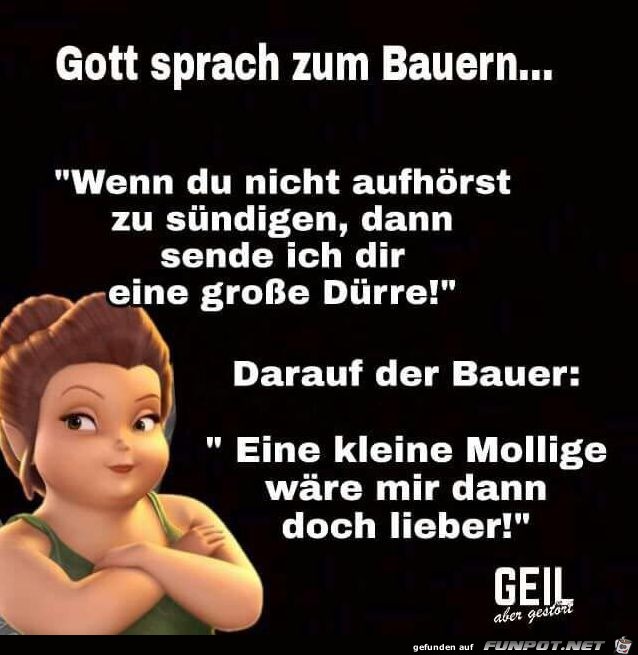 Gott sprach zum Bauern