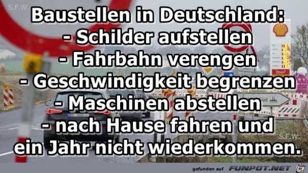 Baustellen in Deutschland Baustellen in Deutschland