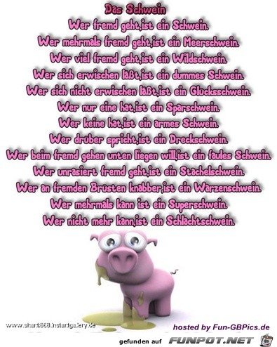 das Schwein