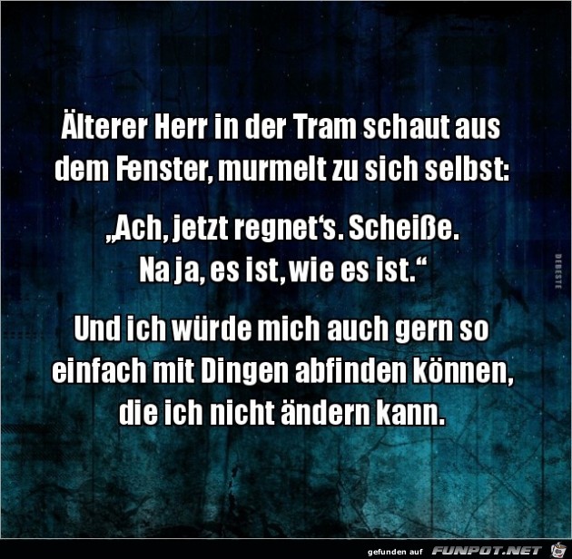 lterer Herr in der Tram..