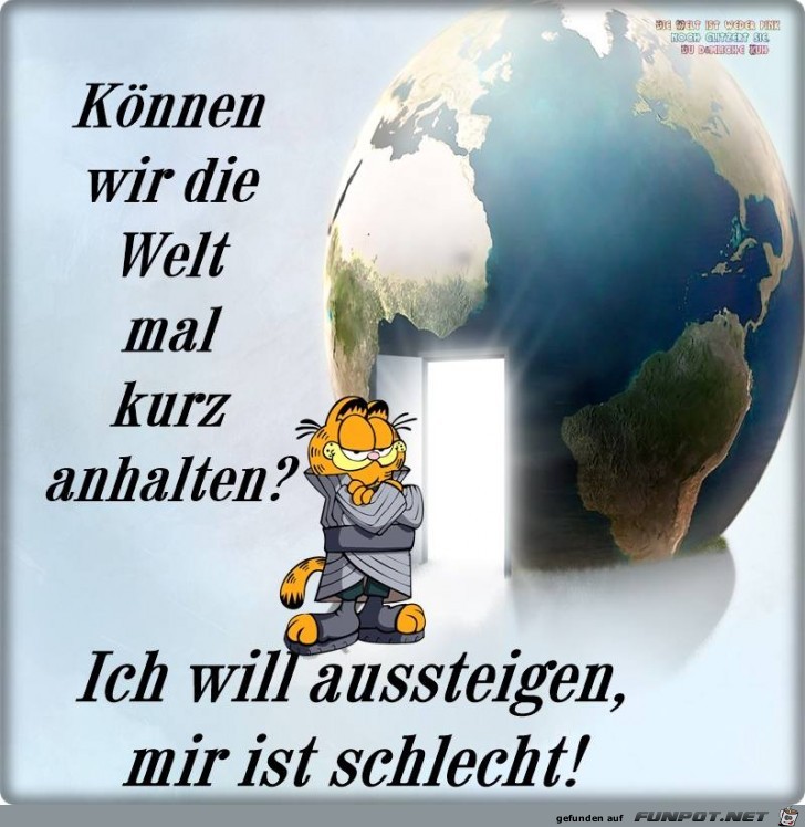 Koennen wir die Welt mal anhalten