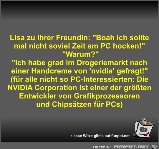 Lisa zu Ihrer Freundin