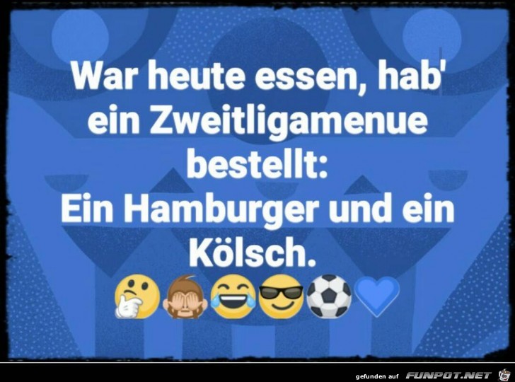 Zweitligamenü Zweitligamenü