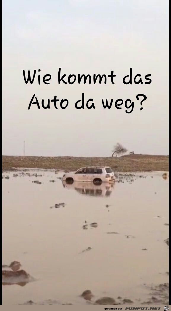 Wie kommt das Auto da weg