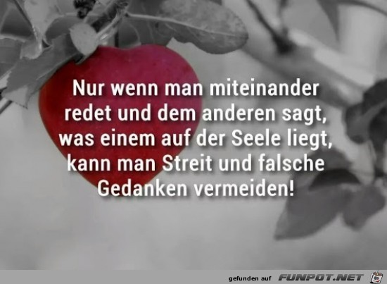 nur wenn man mtieinander redet,..