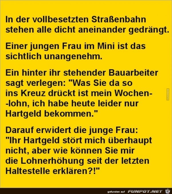 in der Strassenbahn.... in der Strassenbahn....
